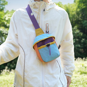 Epsin contrasting color lightweight cross-body mobile phone bag