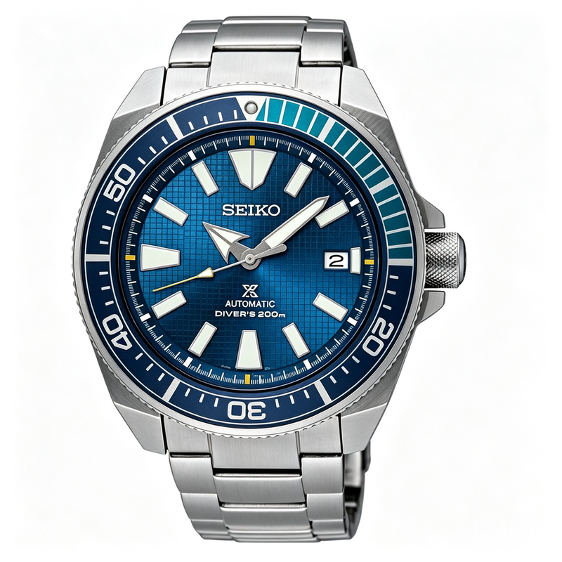 Seiko Srpb09J1 Prospex Blue Lagoon Samurai Blue Lagoon Men's Mechanical Watch