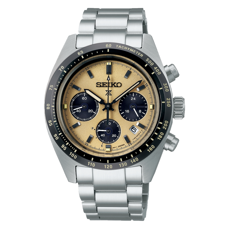 Seiko Ssc817P1 Prospex Champagne Panda Solar Chronograph Men's Solar Watch Seiko Ssc817P1 Prospex Champagne Panda Solar Chronograph Men's Solar Watch