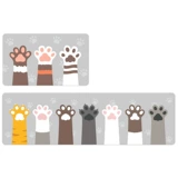 Мультяшный нескользящий ковер из ПВХ для домашнего использования, стираемый коврик