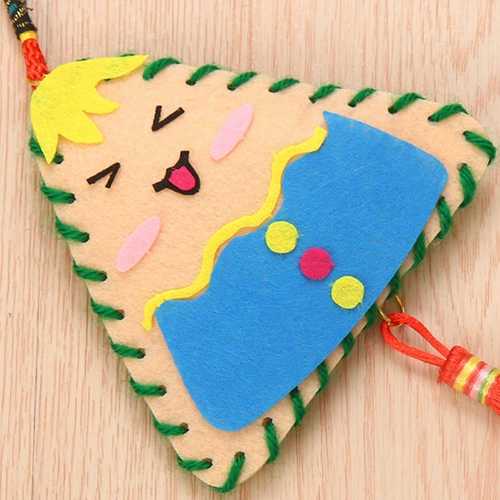 Флисовое украшение на сумку ручной работы для детского сада, детский набор материалов, «сделай сам»