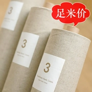 Linen vải linen nền vải sofa vải màu rắn khăn trải bàn diy tay thêu thêu đồng bằng cotton linen chất liệu