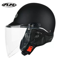 AK Aikai Helmet Classic Style Half Armor Electric Battery Assisted Car Safety Helmet Autumn winter scarves can be detached and warm