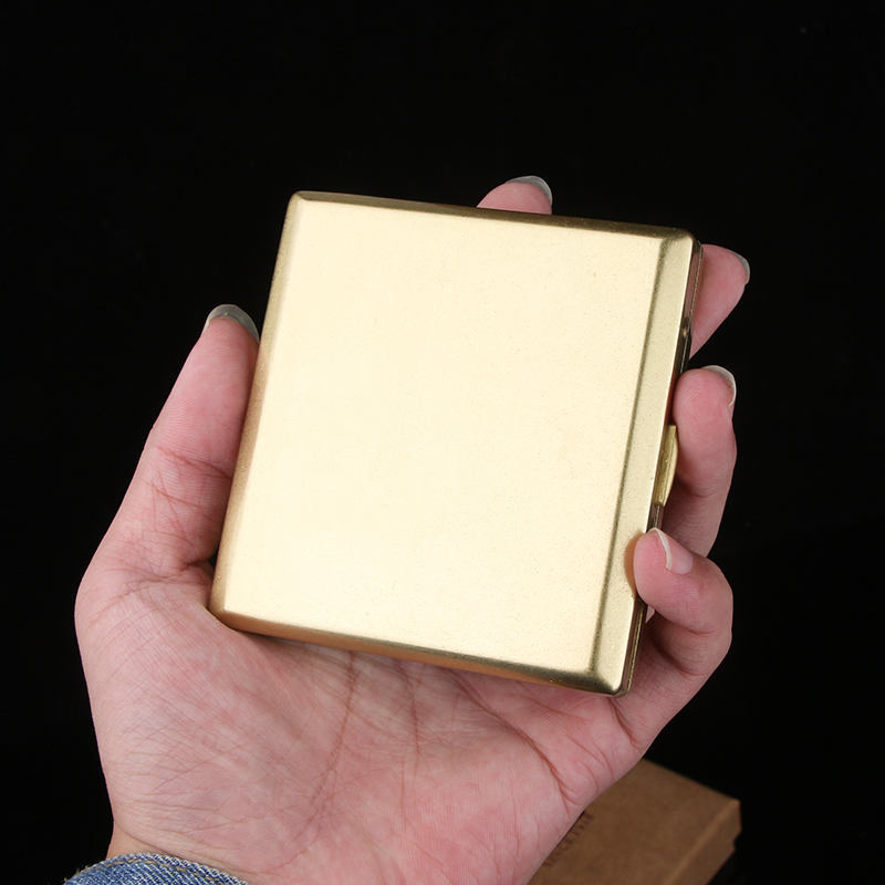 Upscale Austria 20 men and women smoking boxes pure copper-cigarette case individuality flip-thin anti-pressure damp-proof tobacco clamp