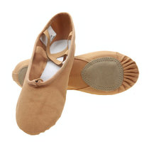 Dance shoes womens soft bottom exercise shoes adult children girls body ballet gymnastics shoes camel flesh color cat claw shoes