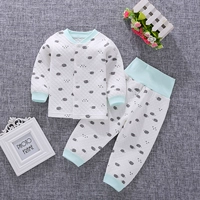 Bộ đồ lót nhiệt cho bé làm dày trẻ sơ sinh mùa thu cho bé 3 bông cotton 1 tuổi 0 cotton 2 quần áo mùa thu đông thời trang trẻ em nam