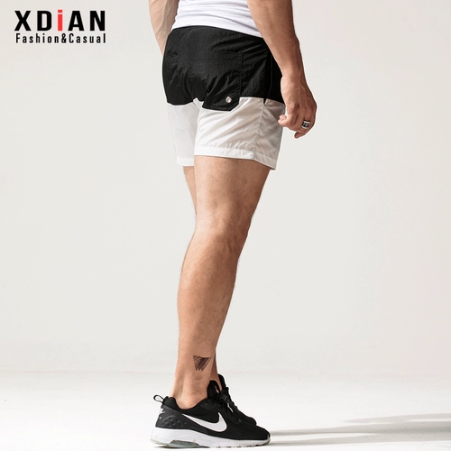 Спортивные шорты, мужские тонкие быстросохнущие дышащие штаны для спортзала для отдыха, для бега