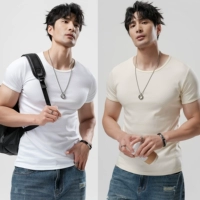 Белый + абрикосовый цвет 【T2501 модернизированный хлопок Combed】