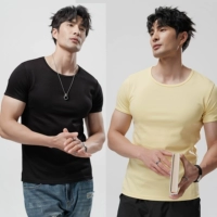 Черный + флуоресцентный желтый [T2501 модернизированный хлопок Combed]