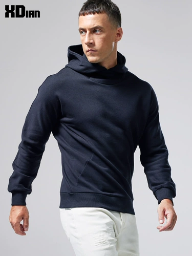 Спортивный хлопковый комплект с капюшоном, демисезонная куртка, коллекция 2023