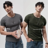 Темно -серый + вольфрамовый серый [T2501 модернизированный хлопок Combed]