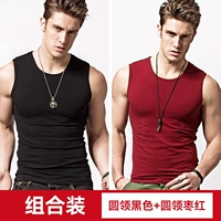 Круглая шея черная + круглая шея бордон (T101)