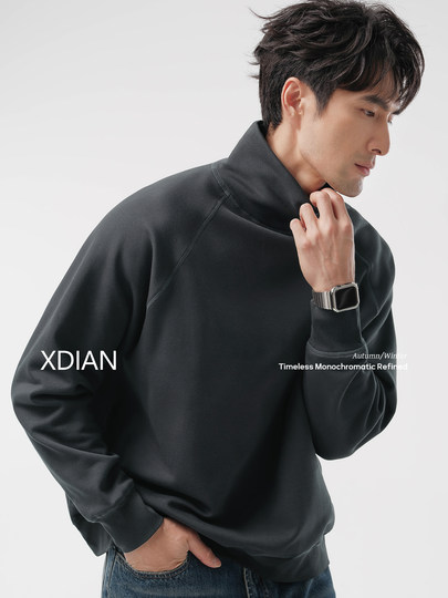 Continued: Newly upgraded fleece cotton turtleneck sweatshirt, anti-static, anti-pilling, self-heating, long-sleeved top for winter for men