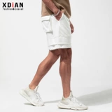 Спортивные мужские дышащие баскетбольные штаны для отдыха, летние шорты, оверсайз, в американском стиле