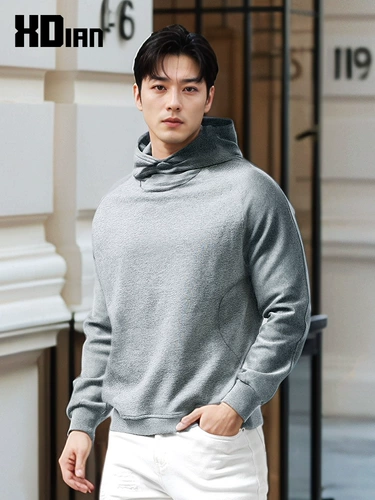 Спортивный хлопковый комплект с капюшоном, демисезонная куртка, коллекция 2023