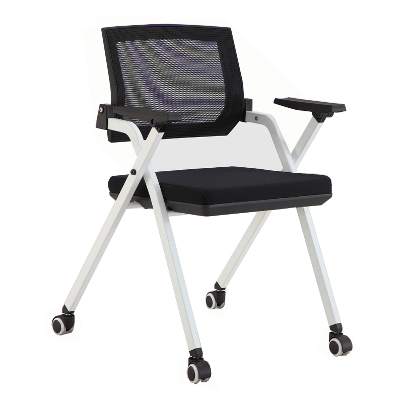 Staff student training chair full folding armrest with writing board table board wheel table and chair integrated office meeting chair