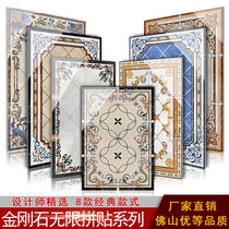 0 8 m wide corridor aisle parquet floor tiles 800x800 parquet tiles into the family Guan Guan Water Knife Parquet Effect
