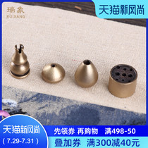 Ruixiang pure copper small gourd incense insert nine holes line incense insert plate Incense holder Small water droplets incense seat seat bracket incense burner incense holder