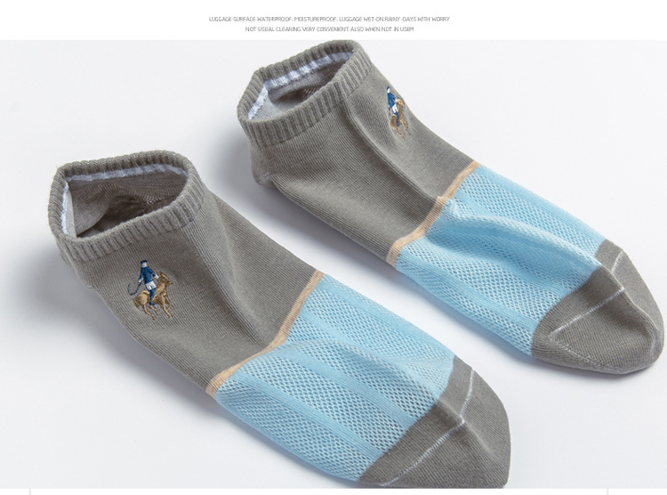 Vớ polo Pierre Paul vớ nam vớ cotton mùa hè mỏng phần thấm hút mồ hôi lưới vớ vớ nông vớ cotton - Vớ bông tất adidas