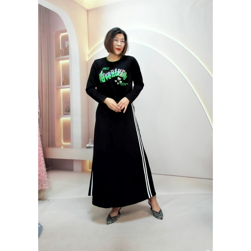 Women's Autumn Casual Comfortable Rhinestone Letter Print Long Sleeve Pullover T-Shirt Versatile Base Layer Top Bao Li 4033