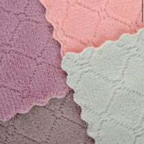 1 Yuan 2 Yuan 3 Yuan Hair Rhyme Dadishcloth Coral Suede Bicolor Cloth 16 * 17 Color Random