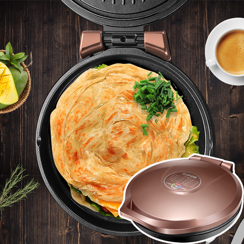 Supoir small electric cake pan domestic double sided heating frying non-stick pancake machine deepens and more versatile