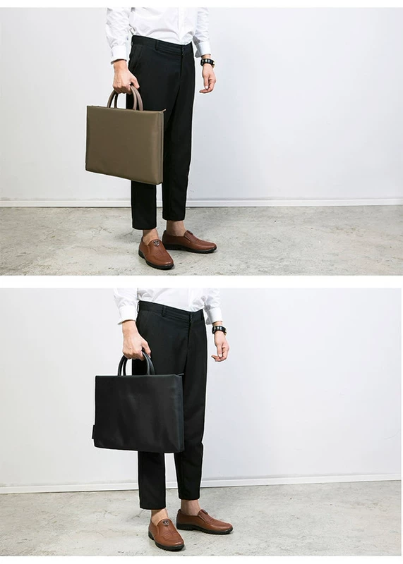 Simple cặp Business nam túi xách và phụ nữ 14-inch 13,3 inch 15,6 inch túi giấy túi máy tính xách tay - Phụ kiện máy tính xách tay miếng dán laptop lenovo