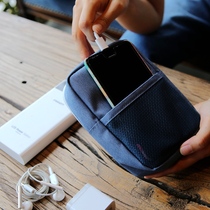 Embroidery digital bag mobile phone headset data cable finishing bag charger bag charging treasure mobile power storage bag