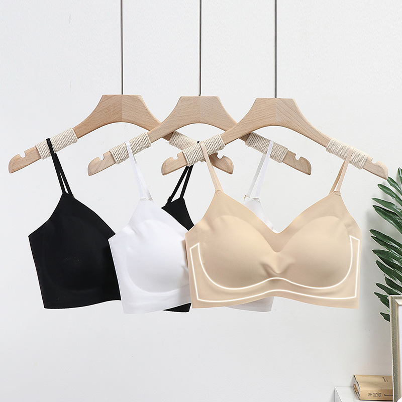 Beauty back tube top underwear suspenders niche outside wear vest female ice silk summer inner strap chest pad bottoming white wrap chest