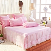Primrose bông trải giường cotton giường váy dày che bụi bảo vệ 1,5m 1,8 tấm công chúa phong cách Mi Hàn Quốc - Váy Petti
