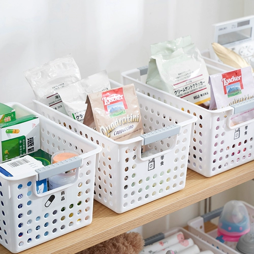 Пластиковая корзина для хранения, настольная система хранения, квадратное маленькое мусорное ведро