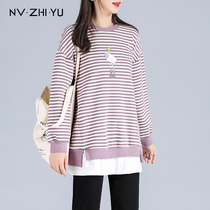 Pregnancy Woman Dress Spring Clothing Fashion style 2022 The new little extras wearing the underpinstripe blouses outside the new small extras in the 2022