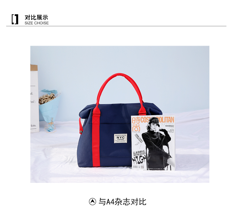 Túi du lịch xách tay nữ xách tay không thấm nước lưu trữ túi dung lượng lớn túi duffel túi thể dục nam có thể kéo xe đẩy hành lý túi du lịch chính hãng
