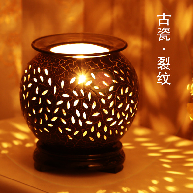 陶瓷香薰灯 家居古典香薰台灯插电香薰炉精油灯香薰灯家用店里