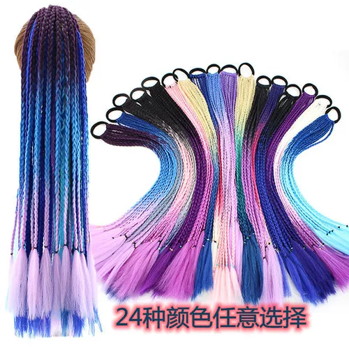 Парик с косичкой, дреды в стиле хип-хоп, этнический хвостик, этнический стиль