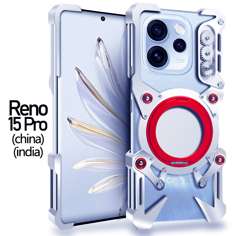 Suitable for Oppo Reno15Pro Phone Case K13Turbo Original 14Fx Protective Case 9 Aluminum Alloy Metal Frame 10 Domineering K14X Transformers 8 Mecha 11 Skeleton 12/K15Pro Suitable for Oppo Reno15Pro Phone Case K13Turbo Original 14Fx Protective Case 9 Aluminum Alloy Metal Frame 10 Domineering K14X Transformers 8 Mecha 11 Skeleton 12/K15Pro