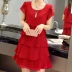 Mùa hè mới chất béo đầm đầm cỡ lớn nữ béo MM200 kg che bụng bánh chiffon mỏng áo khoác nữ Cộng với kích thước quần áo