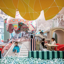 Naughty Castle Childrens Park Indoor and Size Playground Equipment Net Red Trampoline Slide Parent-Child Restaurant Facilities