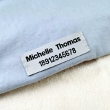 Водонепроницаемая нервущаяся именная наклейка для школьников для детского сада, английский, с вышивкой