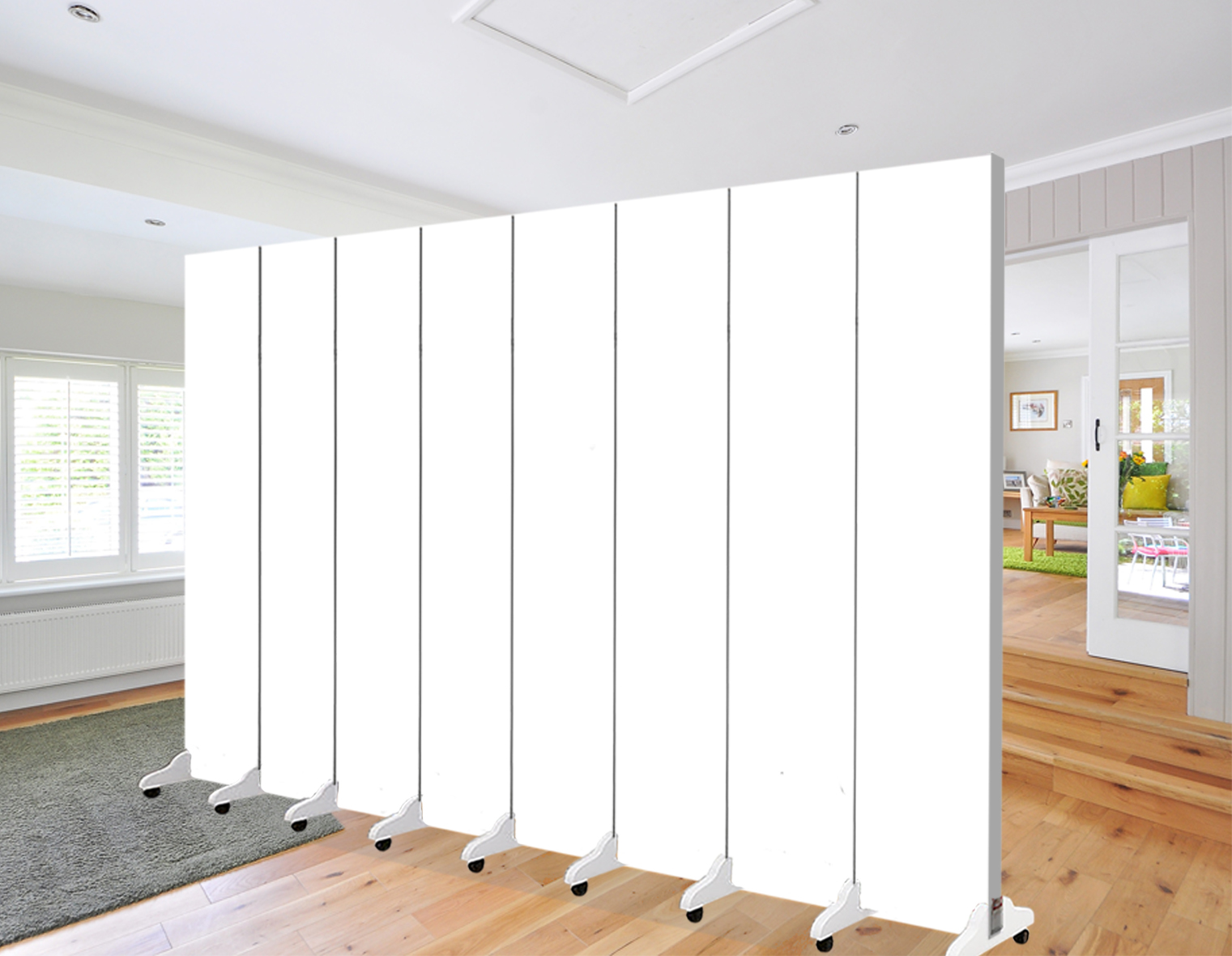 Chinese office living room hotel hotel stop Net red folding mobile cover pure white partition activity screen