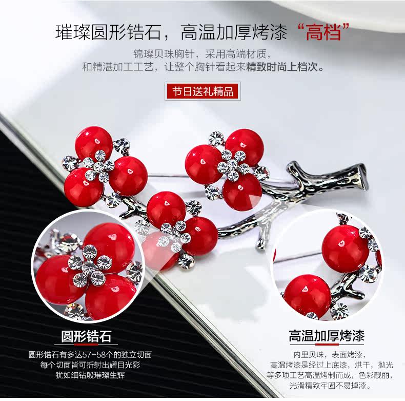 Broche femme CAROMAY en Nacre - Ref 1173708 Image 8