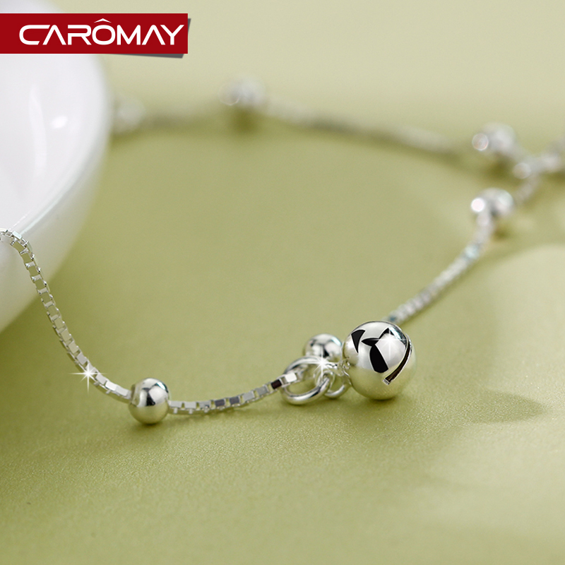 Chaine de cheville Femme CAROMAY    en Argenterie - Ref 3101535 Image 4
