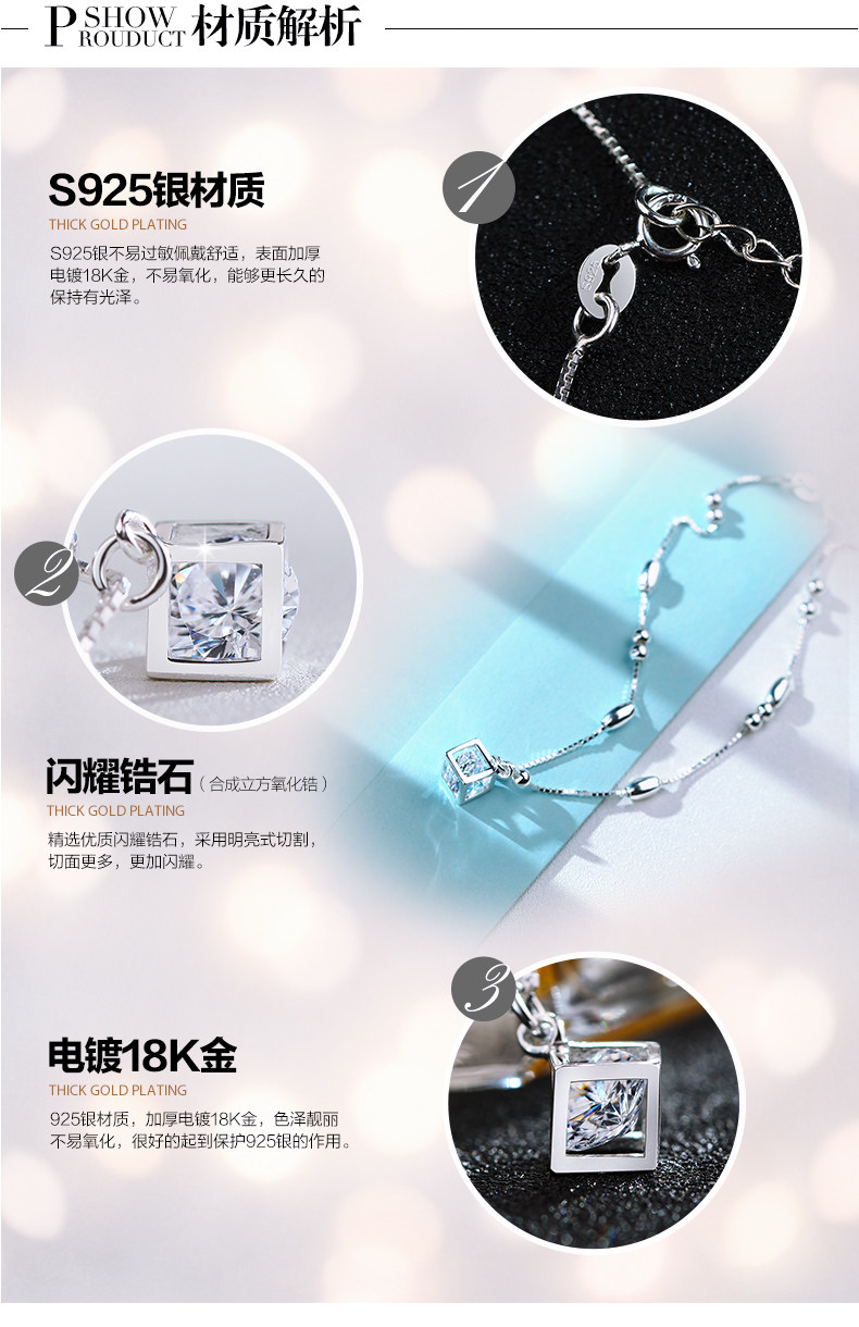 Bracelet de cheville Femme CAROMAY    en Argenterie - Ref 3104227 Image 13