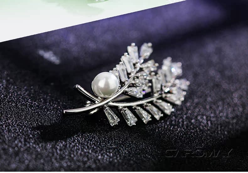 Broche femme CAROMAY en Zircon diamant - Ref 1177662 Image 10