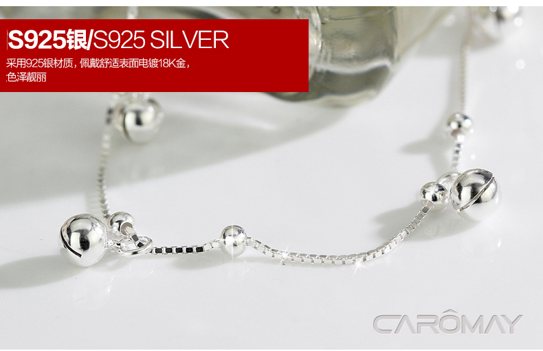 Chaine de cheville Femme CAROMAY    en Argenterie - Ref 3101535 Image 14