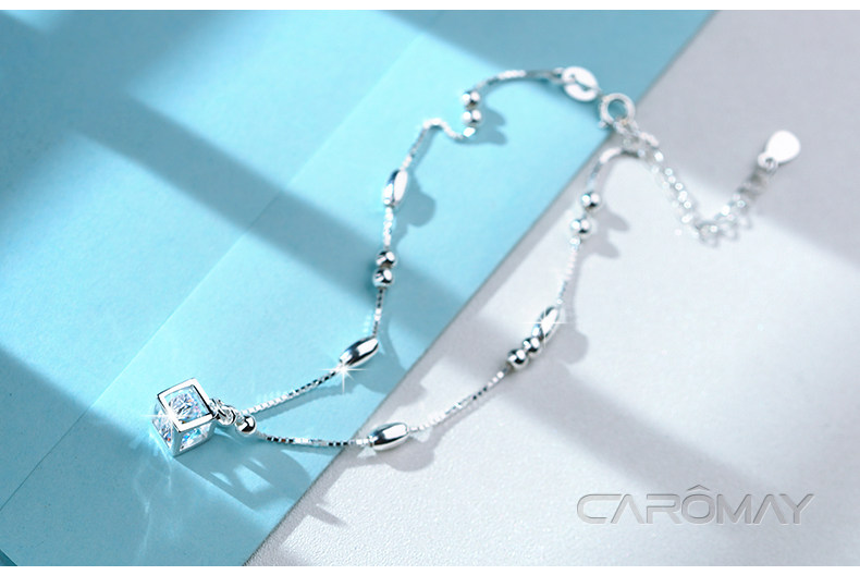 Bracelet de cheville Femme CAROMAY    en Argenterie - Ref 3104227 Image 8