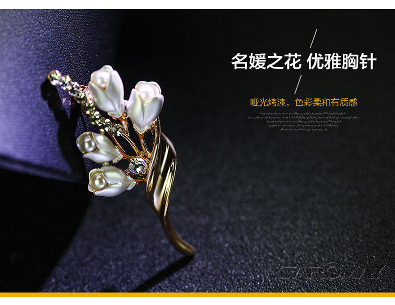 Broche femme CAROMAY en cristal artificiel - Ref 1174181 Image 23