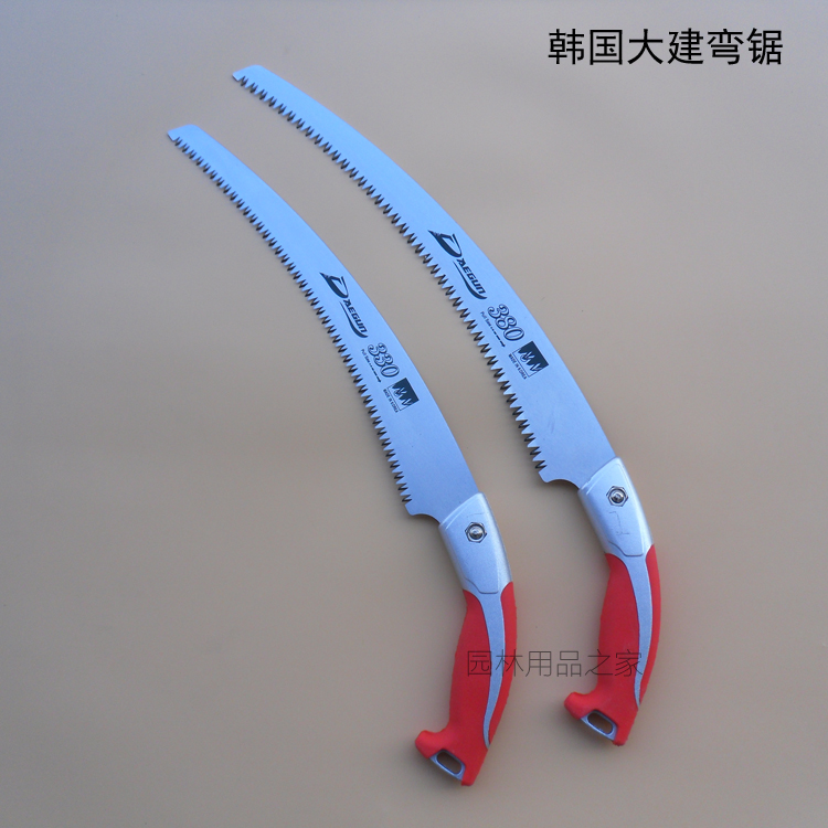 Korea Dajian curved saw Fruit tree pruning tool pruning saw Pruning branch hand board saw Green pruning pruning saw