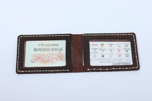 Giấy phép lái xe bằng da Túi giấy phép lái xe Gói giấy chứng nhận khâu tay da Gói tùy chỉnh xe cơ giới lái xe hộp đựng giấy tờ cá nhân