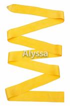 Alyssa Professional Rhythmic Gymnastics Ribbon (yellow-single color) RA07 - without sticks